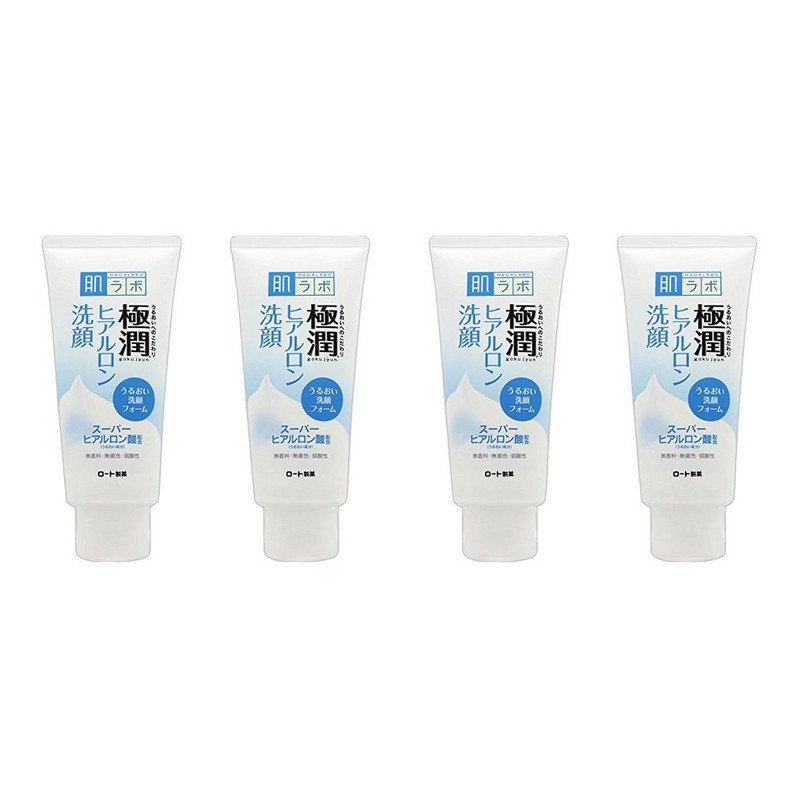 Hadalabo Gokujun Hyaluronic Facial Cleansing Foam, 3.5 oz (100 g)