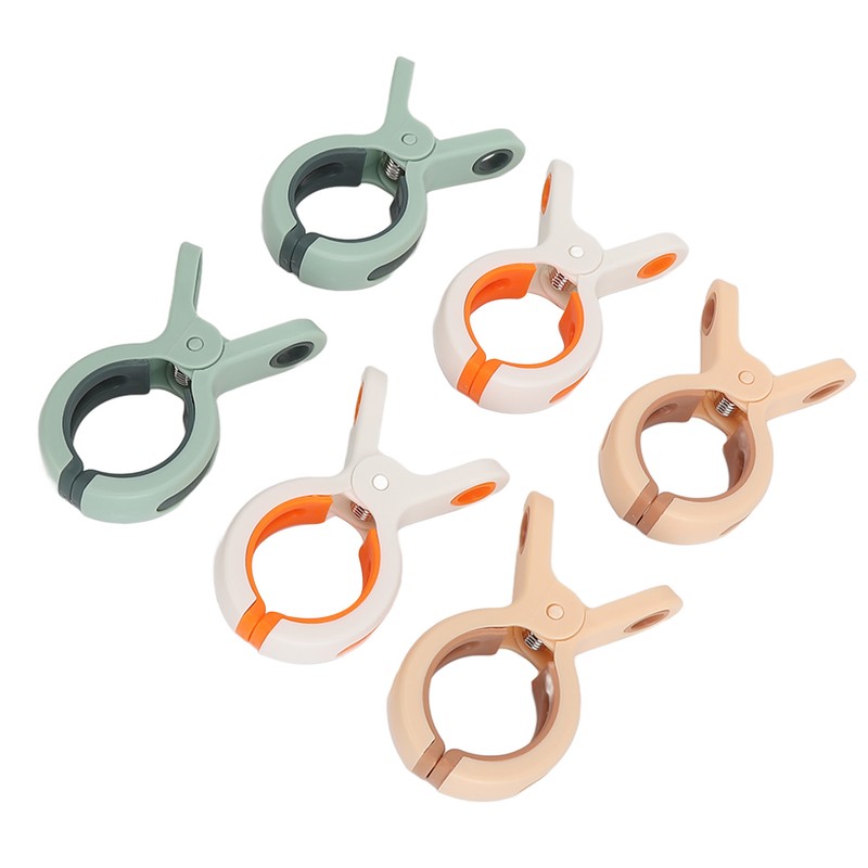 6PCS Beach Towel Clips Multifunctional Rustproof Windproof Quilt Drying Clip