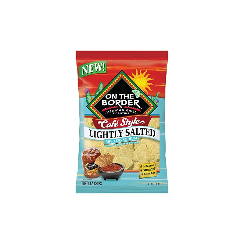 ON THE BORDER Café Style Lightly Salted Tortilla Chips 11