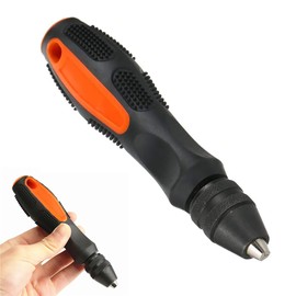 Yuentoen Vise Hand Drill, Hand Twist Drill Handheld Adjustable Pin Vise Drill Bit Chuck 0.5‑8mm Clamping Range, for Manually Punch and Cut