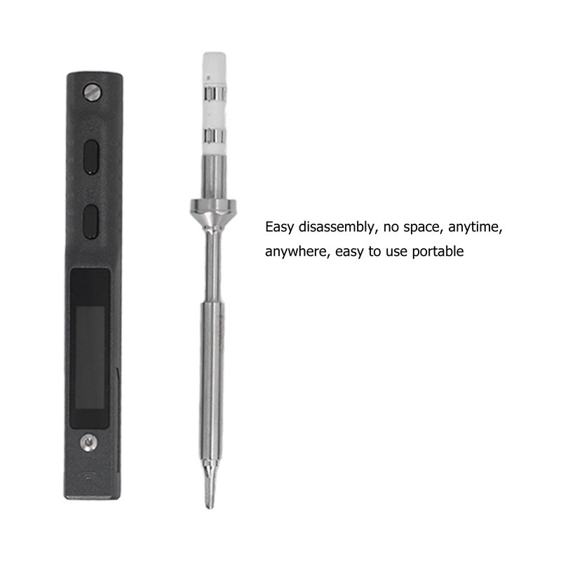 MINIWARE Electric Soldering Iron Kit ABS Intelligent Mini Temperature Adjustable