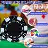 Coopay 250 Pcs Plastic Poker Chips for Texas Hold'em, Blackjack,