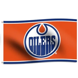 bbgm5 For Edmonton Oilers Flag 3x5Ft Banner, HD Printing 100D Satin Outdoor/Indoor Banner Large for Fans Patio Garden Man Cave Room Decor