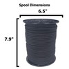 1/4 inch Black Polyester Bungee/Shock Cord - 250 Foot Spool