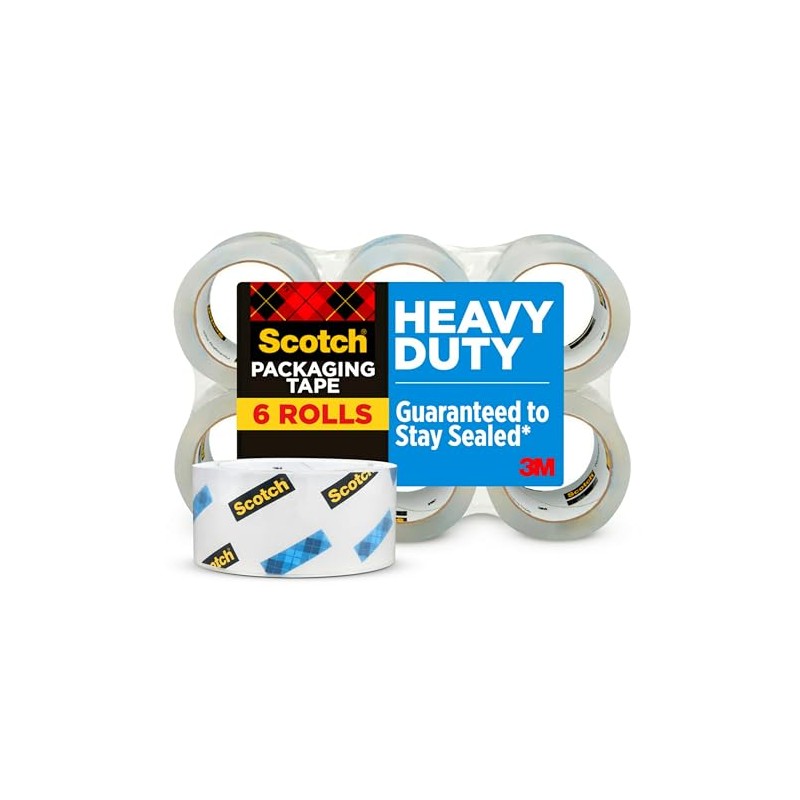 3M Scotch cinta adhesiva de embalaje de 4.77 cm x