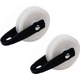 2Pcs Nylon Clothesline Pulley 2 inch Diameter Nylon Pulley Outdoor Puller Rope Wire Rope Pulley Clothes Line Pulley Kit Clotheslines Rope Pulley