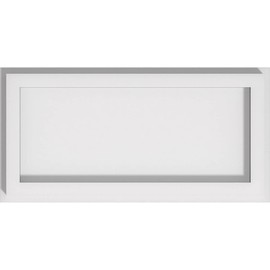 Ekena Millwork CMP12X6RE Rectangle Architectural Grade PVC Contemporary Urethane Ceiling Medallions 12"W x 6"H x 4"C x 1"P