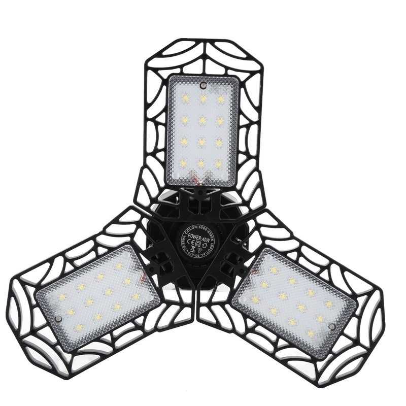 40W E27/E26 36LED Fan Garage Light Plastic Black Industrial Working