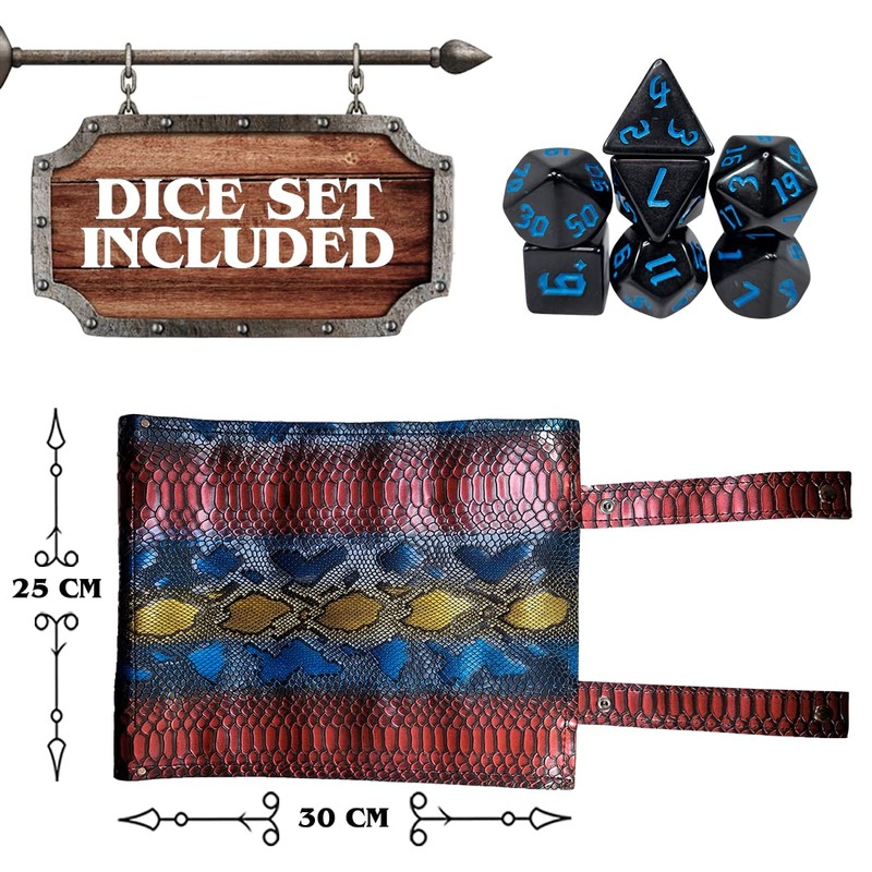 Power Beast Dungeon 2 in 1 Dice Rolling Mat &