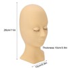Eyelash Mannequin Head High Simulation Elastic Washable Soft Silicone Makeup