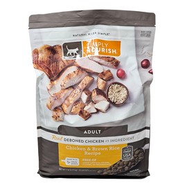 SIMPLY NOURISH Adult Chicken and Brown Rice Dry Cat Food, 7 Pound Bag