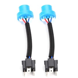 KIMISS Headlight Cable Adapter, 2 Pieces 9007 Male to H4 Female Male Conversion Cable Connector Adapter, As shown in the picture