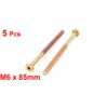 uxcell M6 x 85mm Threaded Hex Socket Head Cap Screws
