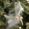 The Bridge Collection Champagne Gold-Glittered Hummingbird Ornaments - Set of