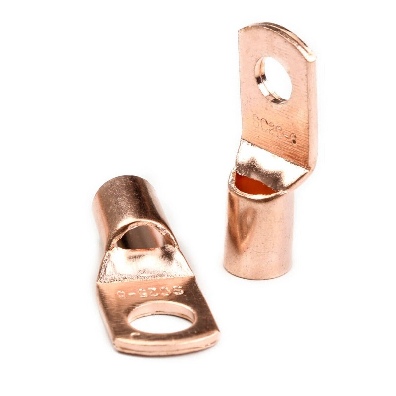 Kuzavtye 240Pcs Battery Cable Lugs Eyelets Copper Ring Terminals Welding