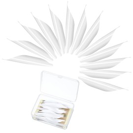 PATIKIL Arrows Spin Vanes, 50 Pack 1.8 Inch Plastic Arrow Fletching Archery Arrow Feather Right Twist Fletch for DIY Target Shooting, White