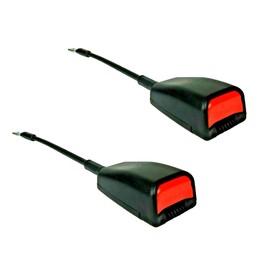 ACC Parts Universal Belt Buckle Receiver Set (2 Piece Set) - 37cm Wire Rope Stalk - Compatible with 21mm Flat Tongues