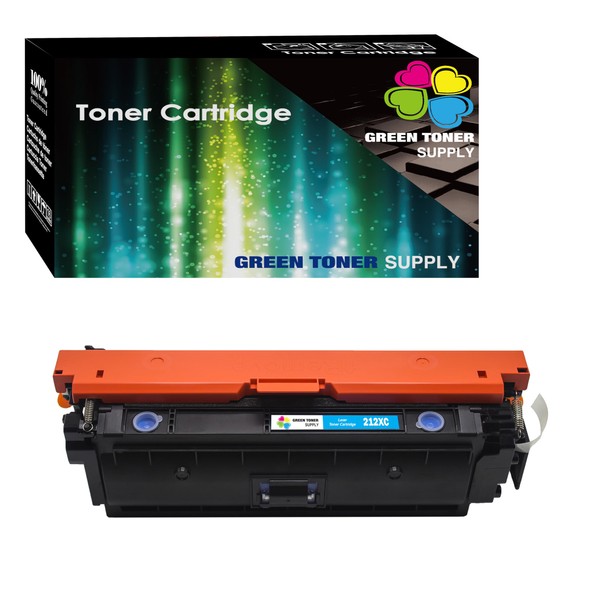Green Toner Supply Compatible Replacement for HP 212A Cyan Toner