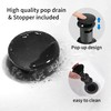 FROPO 2 Handle Black Bathroom Sink Faucet - 4 Inch