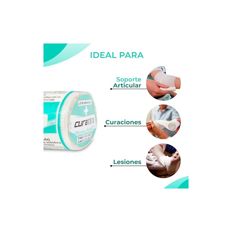 Pack de 36 - Vendas Elásticas Quirúrgicas - 5 cm