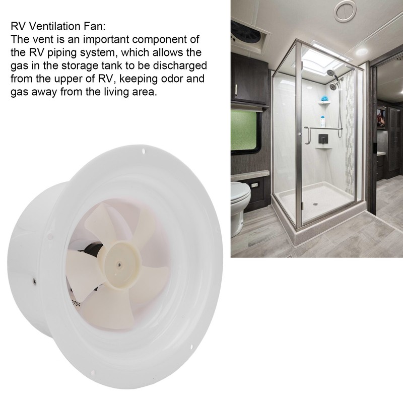 Solar Powered Vent Fan with Mounting Screws Ceiling Exhaust Ventilation