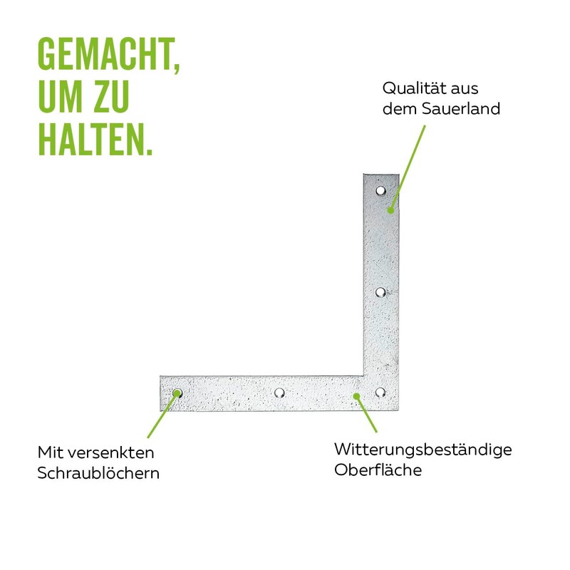 Corner Brackets Large Pack Sendzimir-Galvanised 120 x 120 x 20