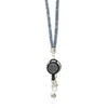 CKB LTD Grey Sparkle Lanyard Rhinestone Silver Glitter Crystal Gems