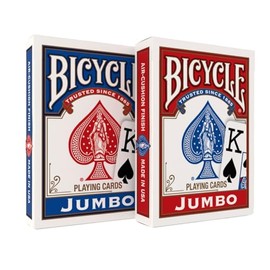 Novelty Baraja Poker Bicycle Jumbo con 56 Naipes, colores surtidos