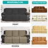 Easy-Going Waterproof Recliner Sofa Cover with Pocket, 1-Piece Reversible Couch