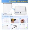 SWANCROWN Enclosed Bulletin Board Dry Erase Noticeboard Lockable Display Boards