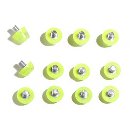 Genérico TPU Football Cleats 12 Replacement Pins Standard Thread (Neon Yellow)