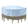 [monsoon] Medium 96 in. Round Patio Table with Chairs Cover