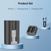 1-Pack 6040mAh V4 with Dual-Charger Station for Ring Battery, Compatible