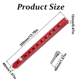 TopHomer 350 * 40 * 12mm Woodworking Aluminum Alloy Circular Drawing Tool,Fixed-Point Marking Gauge Woodworking Compass Scribe, Adjustable Carpenter Arc Drawing Ruler