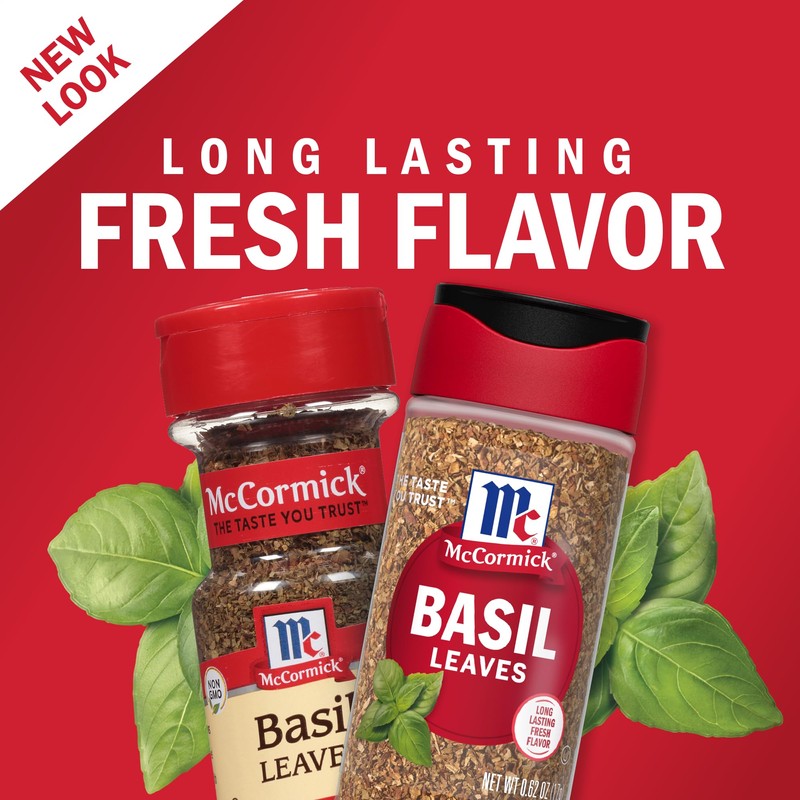 McCormick Basil Leaves, 0.62 oz (Pack of 6)