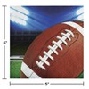 Club Pack of 192 Brown and White Football Field Disposable