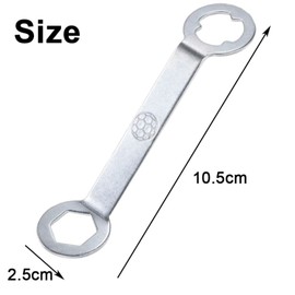 LKTFATD 2 PCS Aluminum Track Spikes Wrench Dual Interface Football Stud Wrench Professional Sports Shoe Spikes Replacement Tool for M5 Rugby Studs Shoes Accessory Replacement Spanner Key