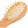 SAFIGLE 1set Portable Mini Wooden Comb Multipurpose Hairbrush Cushioning for
