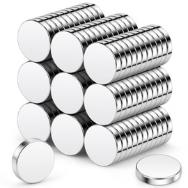 Wukong 10 x 2 mm Round Neodymium Magnet Strong Small Magnets Strong Notice Board Magnets, Whiteboard Magnets Strong Flat for Magnetic Board, Fridge and Office