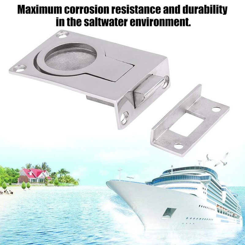 Pull Lock Stainless Steel – 2pcs Boat Hatch Handle, 57