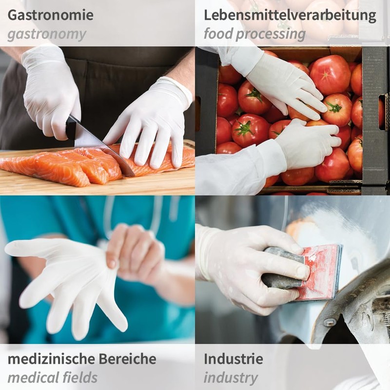 'Franz Mensch 27009 Nitrile Glove Safe Light Hygo Grade –