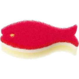 Marna Fish Sponge, Set of 5 (Wine Red) R463WR