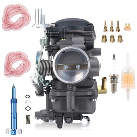 YJGZSVK Carburetor For Harley Davidson CV40 1200 Custom XLC 1200 Low XL 1200 Roadster XLR 1200 Sport XLS 883 Custom XLC Deluxe Hugger Low XLH Replaces 27031-95 27035-92A Mixing Ratio Screw (Blue)