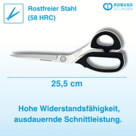 ROBUSO Kai 7280 Dressmaking-, Fabric-, Textile- & Cutting Scissors 2200/R/10.5" (28 cm) High-Tech from Japan