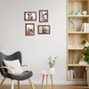 Edenseelake 4x6 Picture Frame Set of 15, Rustic Brown Wood