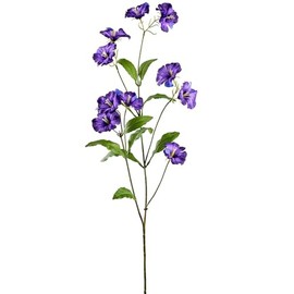 33" Silk Morning Glory Flower Stem -Purple (Pack of 12)