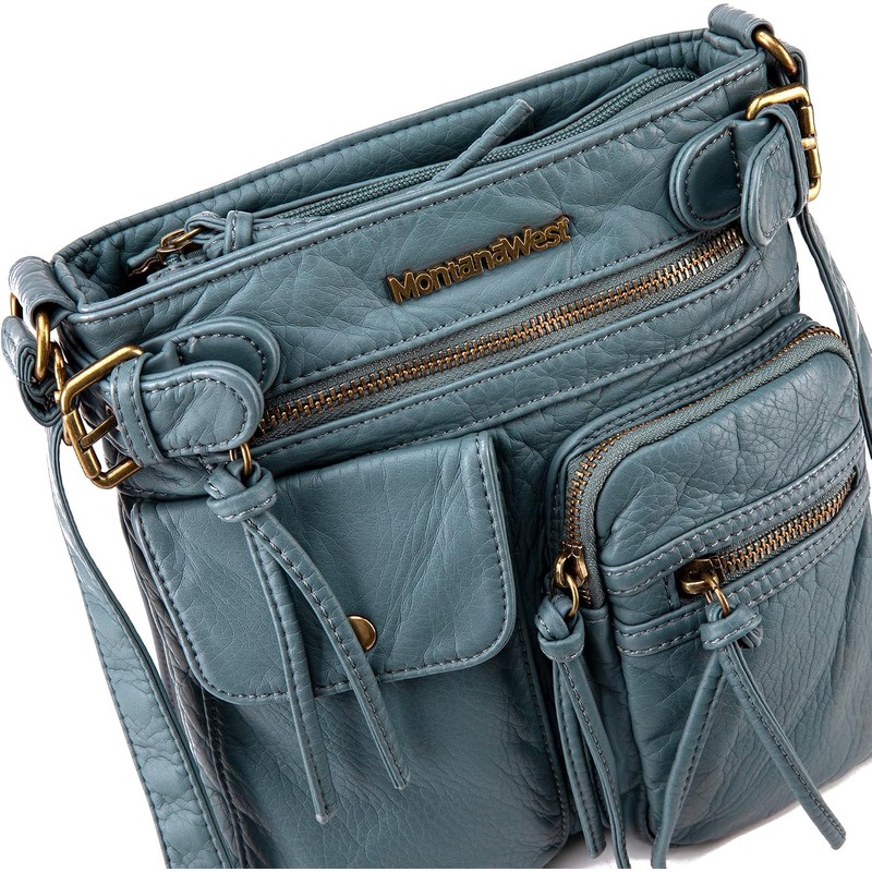 Montana West - Bolso cruzado para mujer, con múltiples bolsillos,