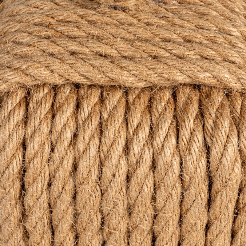 Creative Co-Op Jute Rope Knot Door Stop, Neutral
