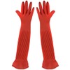 SunGrow 22" Long Rubber Gloves for Dog and Cat Bath,