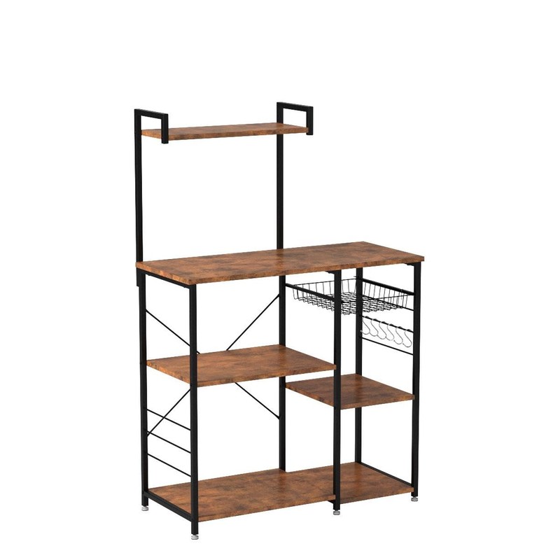 VASAGLE Baker's Rack, Microwave Stand, Kitchen Storage Rack with Wire